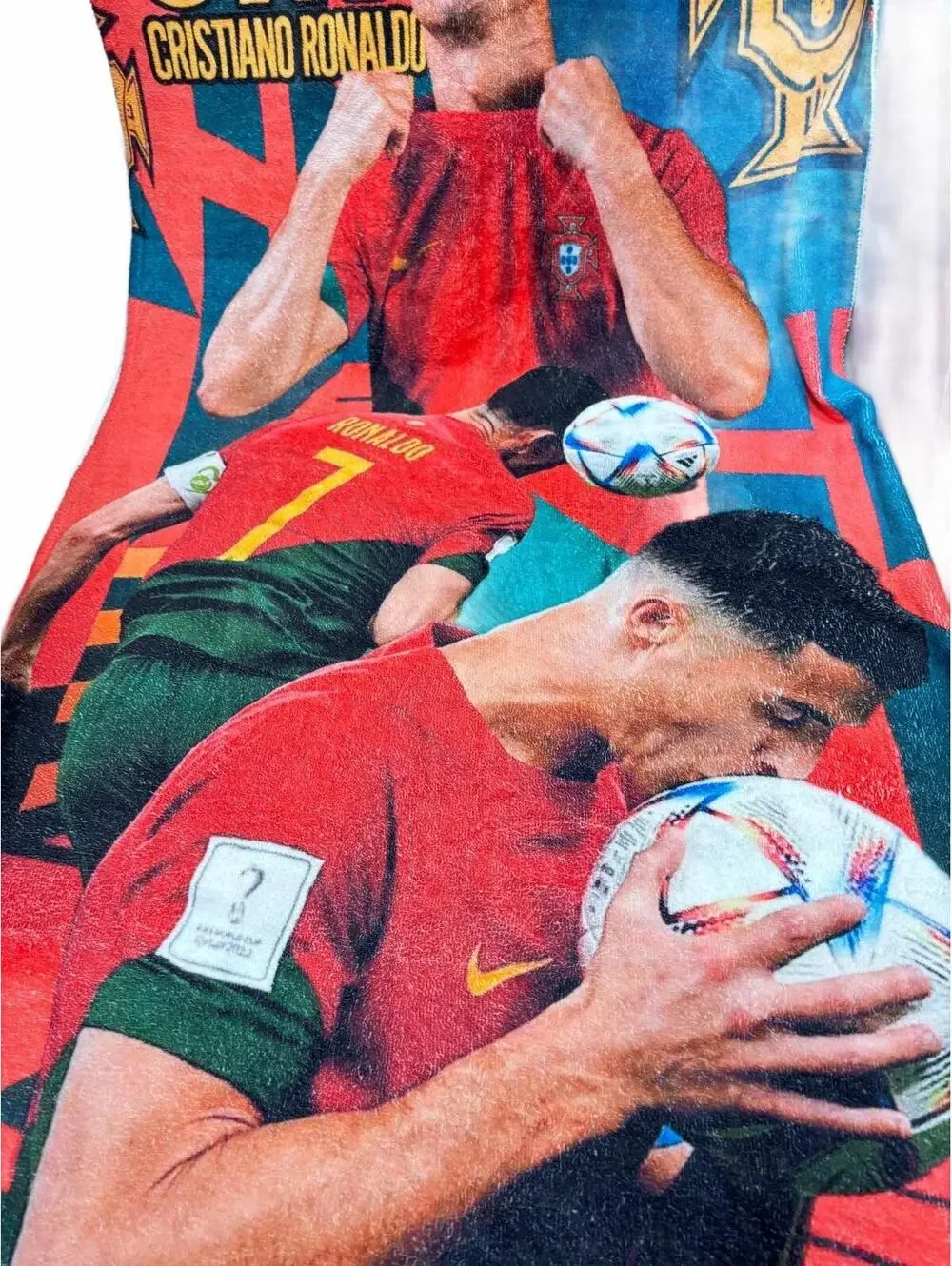 Cristiano Ronaldo CR7 Portugal Soccer Beach Towel 60% Cotton 40% Polyester - GUC